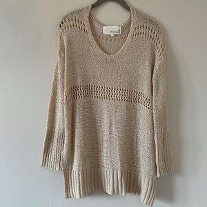 Oversized Crochet-style sweater